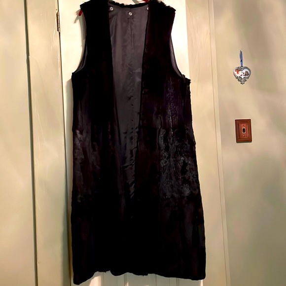 Jackets & Blazers - Vintage Women’s rabbit fur long vest. EUC. Medium.